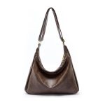 Casual Slouchy Shoulder Bag – Brown