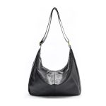 Casual Slouchy Shoulder Bag – Black